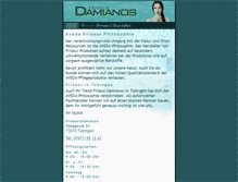 Tablet Screenshot of friseur-damianos.de